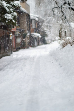 xmas-wonderland:First snow of the year