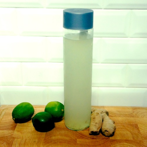 World&rsquo;s Best Ginger-Lime Ice Tea 1.) Freeze half of a large piece of fresh, organic Ginger roo