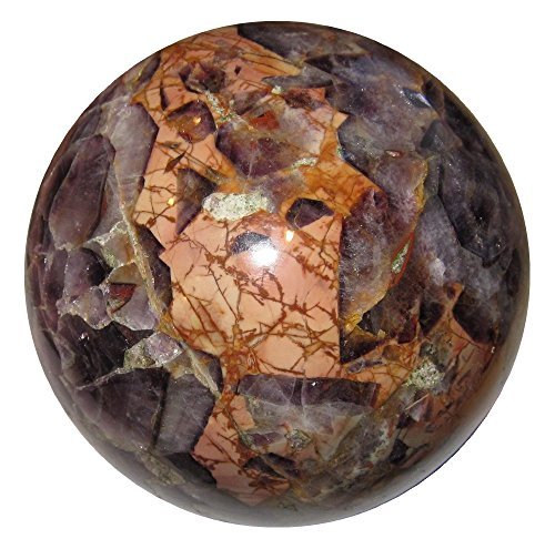 Amethyst, Ametrine Chlorite and  Pink Dendritic Agate Sphere - India