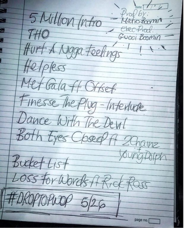 thedigitaltraphouse2:  Drop Top Wop (Artwork &amp; Tracklist) - Gucci ManeRelease