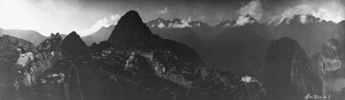 historicaltimes: An elevated panoramic view of Machu Picchu by Hiram Brigham; 106 years ago today, w