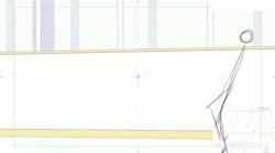 taitetsu:  フィギュアスケートアニメーションこのカットは、第2話・ユリオ回想シーンより、ジュニア時代の4回転サルコウでした