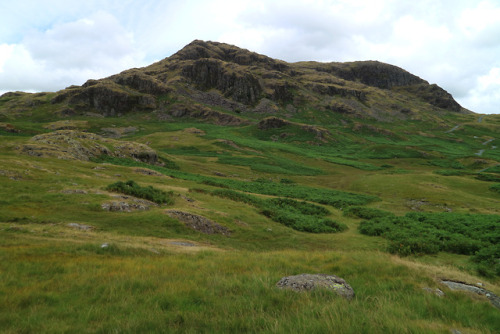 Roman Bathhouse, Hardknott Roman Fort, Cumbria, 31.7.18.The harsh landscape of the Lake District pro