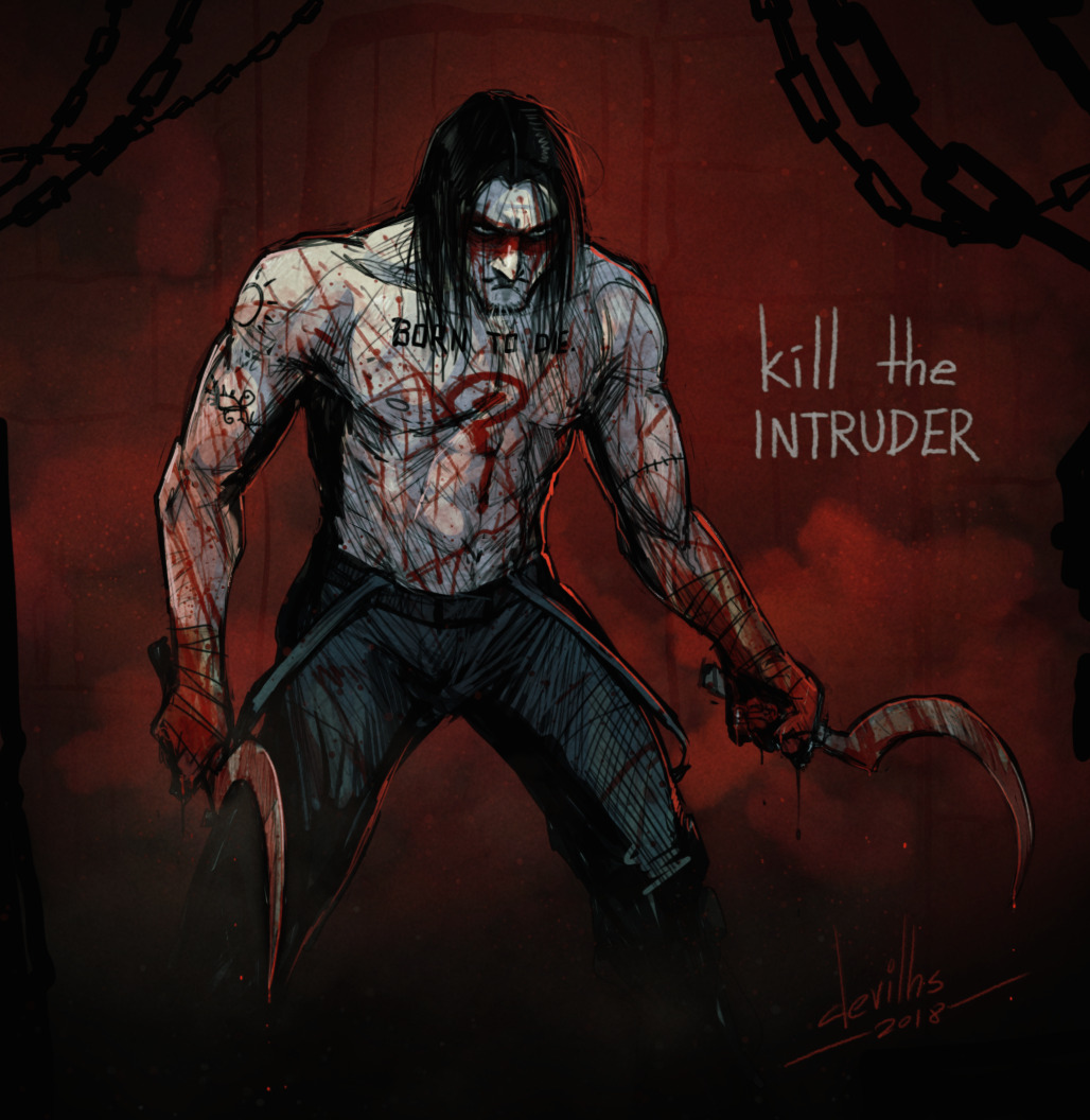 The Intruder, my version of the main hero from the game DUSK