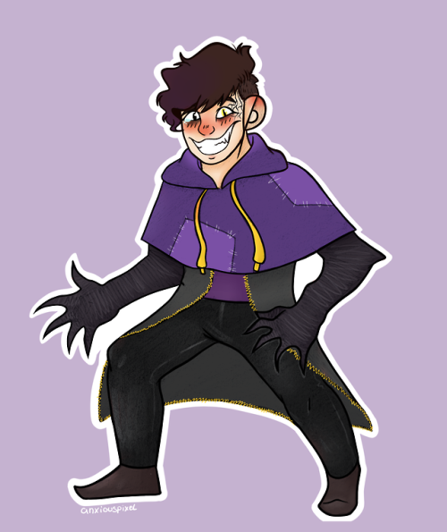 ! Nightmare ! ☆ A Deceit and Anxiety ( Virgil ) Fusion designed by BoxedGenie on the Thomas Sanders 