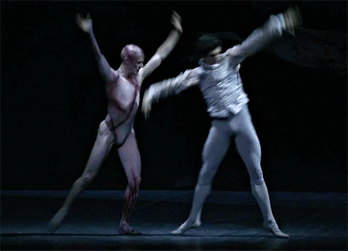 divineandmajesticinone:Federico Bonelli as Victor Frankenstein and Steven McRae as the Creature inFR