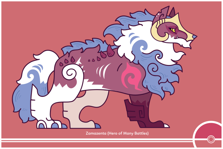 Cosmopoliturtle — Pokemon Redesign #889 - Zamazenta (Crowned