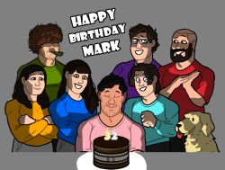 viannaheus:32 - ViannaReblog >>> Likes. - Click for better quality.Happy Birthday MarkI made the whole gang. Bad day drawing, but I couldn’t forget Mark’s birthday. The heights must be wrong but it’s beautiful.