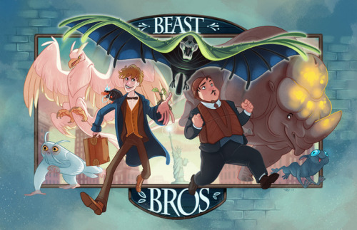 So I really adored Fantastic Beasts and was determined to do something for Comiccon featuring these 