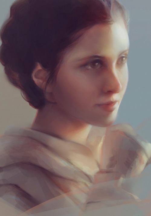 Princess Leia study done on May the 4th