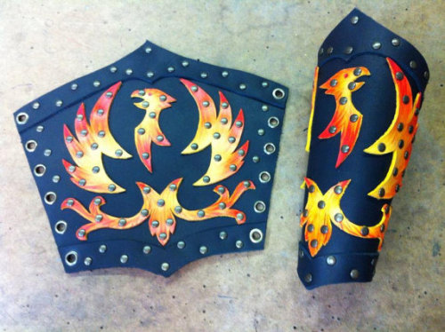 masculine phoenixkin for a kind anon phoenix men&rsquo;s tee leather phoenix arm bracers (expensive!