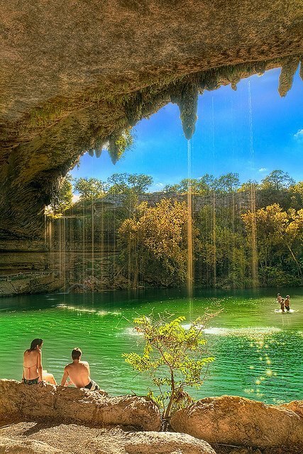 Porn Pics    The lagoon - Hamilton Pool, Texas. 