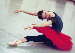 lasylphidedubolchoi:  Svetlana Zakharova in rehearsal to Bolshoi’s Swan LakePhoto by ?