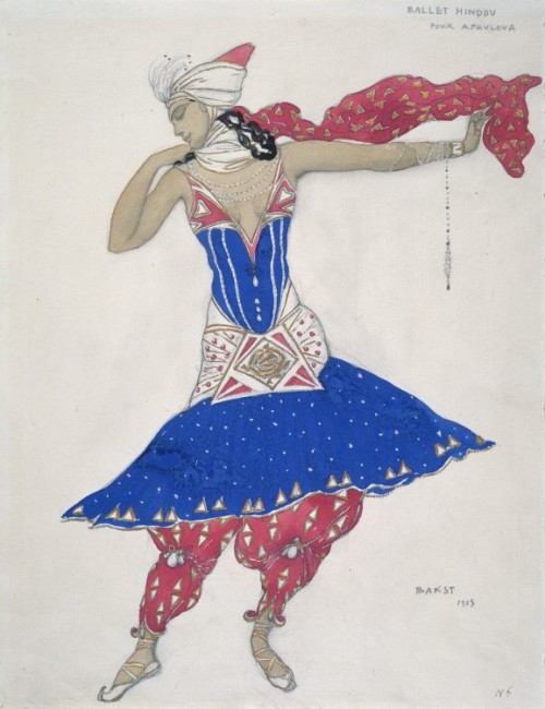 Anna Pavlova in the Ballet &ldquo;Oriental Fantasy&rdquo; (1911). Léon Bakst (Ru