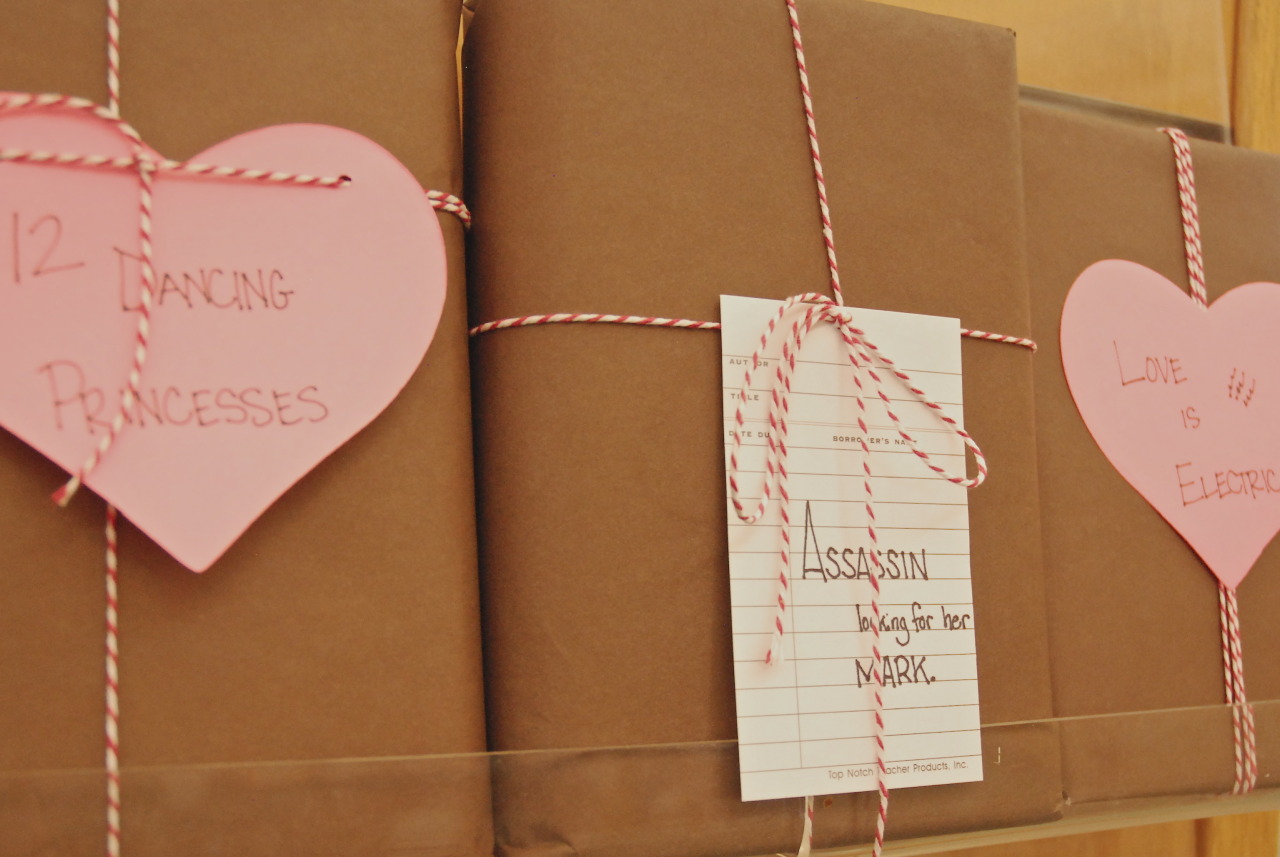 the-book-ferret:  Blind Date with a Book at my Library!