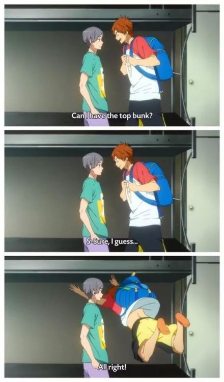 swimmingeternally:  Child that is not the top bunk 