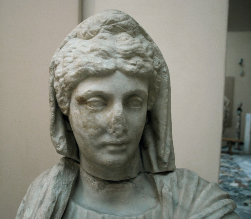 myglyptothek:Faustina the Elder. From the horrea of Hortensius, Ostia (1910). II century AD. Proconn