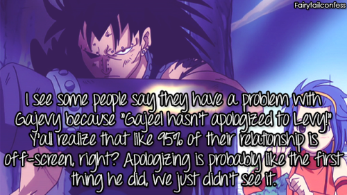 frannie2199: fairytailconfess:  I see some people say they have a problem with Gajevy because “Gajee