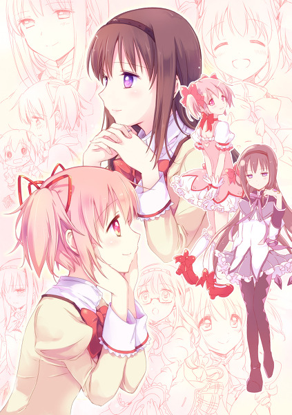valkyrie-sparrow:  Madoka x Homura  From Yamada Ako