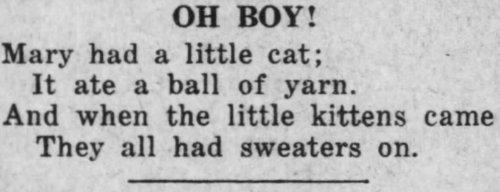 roachpatrol:  yesterdaysprint:   The Hoisington Dispatch, Kansas, September 28, 1922   @jumpingjacktrash