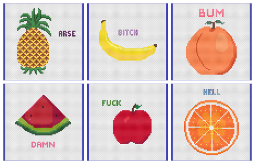  Looking for something a bit fun to do this weekend? Why not check out the Sweary Fruits range in my