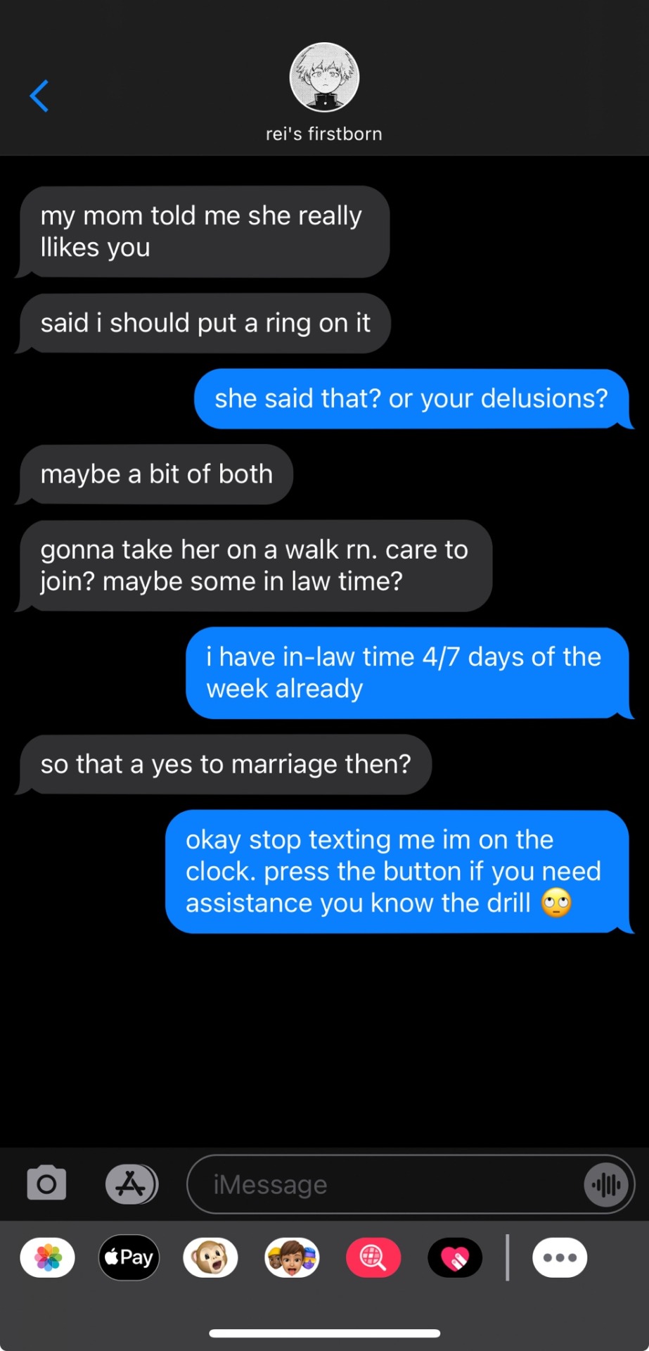 Any Touya Texts I Love Your Smaus Of Him Sm