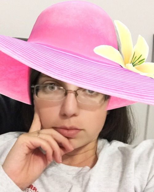 This snap chat filter hat completes my life. I’m off to read fiction and drink tea.