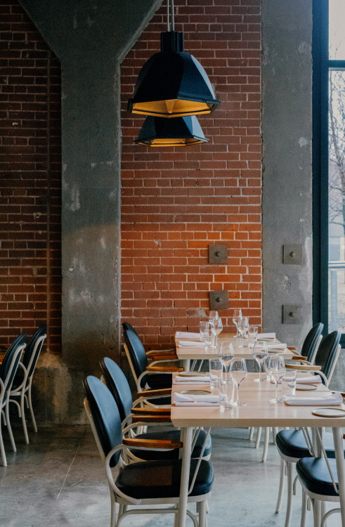 {Lunch-time inspiration courtesy of Canadian studio Appareil Architecture, who renovated an old Mont