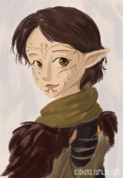 azahara:  I bought a new set of photoshop brushes that I’m testing :) So a cute Merrill for you :) 