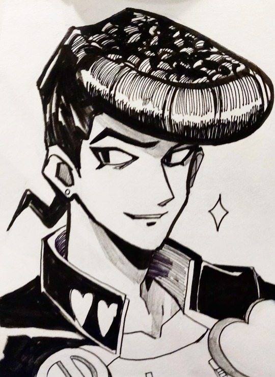 judgedarts:josuke commission i did at nj gamer con =^-^=