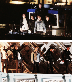 Dailyonedirection:  One Direction On The Set Of Their New Music Video In London (X)