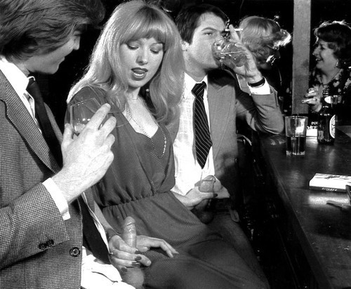 cfnm:  &ldquo;I hope you realize, fellas, that you’ll be getting all my drinks