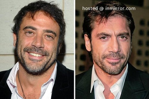 wiggly-tuff:  congalineofdurin:  I’m convinced Jeffrey Dean Morgan and Javier Bardem are twins and we won’t know which is the evil one until it’s too late        @gingerhaole