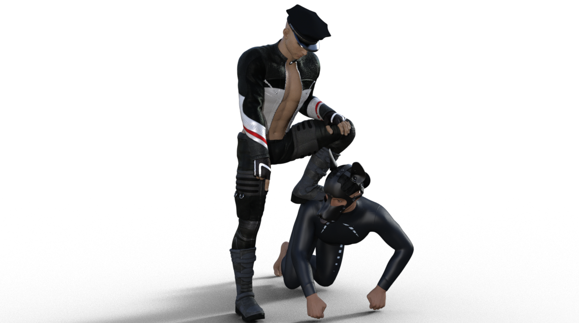 If you love gay bondage artwork with a rubber neoprene lycra puppy play fetish I