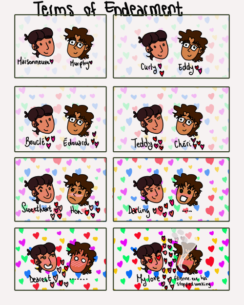 randomoranges: salut là, salut.the other day i had this dumb idea so i wrote the names on a p