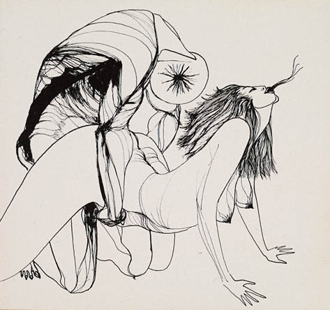 rosenfae:  Peyote Vision, Marjorie Cameron Parsons Kimmel 