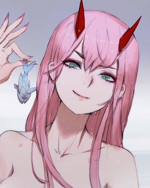 Zero two #darlinginthefranxx anime. Did this one iPhone Procreate Pocket App. Not the last time I&rs