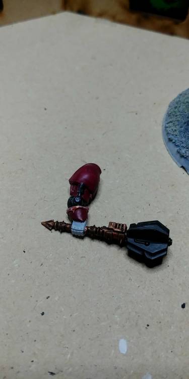 brotherhoodofchaos:Chaos Lord Kelbor Metzger in Terminator ArmorCombi-bolter and Power Maul/Black Ma