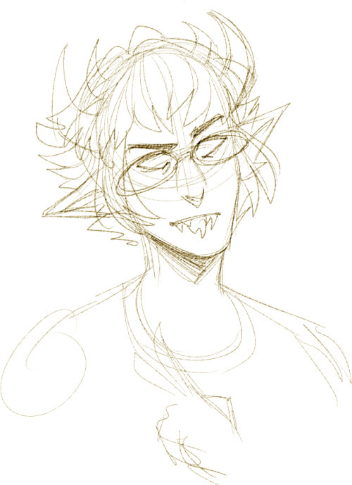 magdaneela: last-minute sollux doodle because it was 22022022 on a tuesday, so why the hell not. two