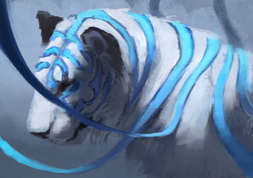jademere: Compilation of my Surreal Tigers over the last year(s) :) This was a fun sketch subject to work on, but I’m moving on to other things now and probably won’t be adding to these guys anymore. 