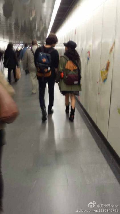 Chinese Fan Spots Moon Geun Young and Kim Bum in Subway in Austria[c] as tagged [s]Goddess of Fire J