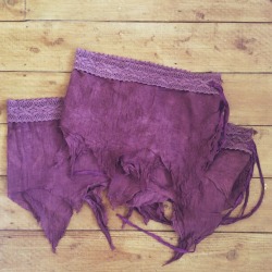 Luna-Patchouli:  Rose Raw And Earthy Handmade Pixie Skirts, 100% Cotton, From My