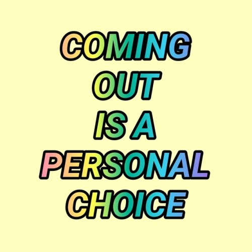 genderqueerpositivity:(Image description: four pastel yellow squares with rainbow text. Together the