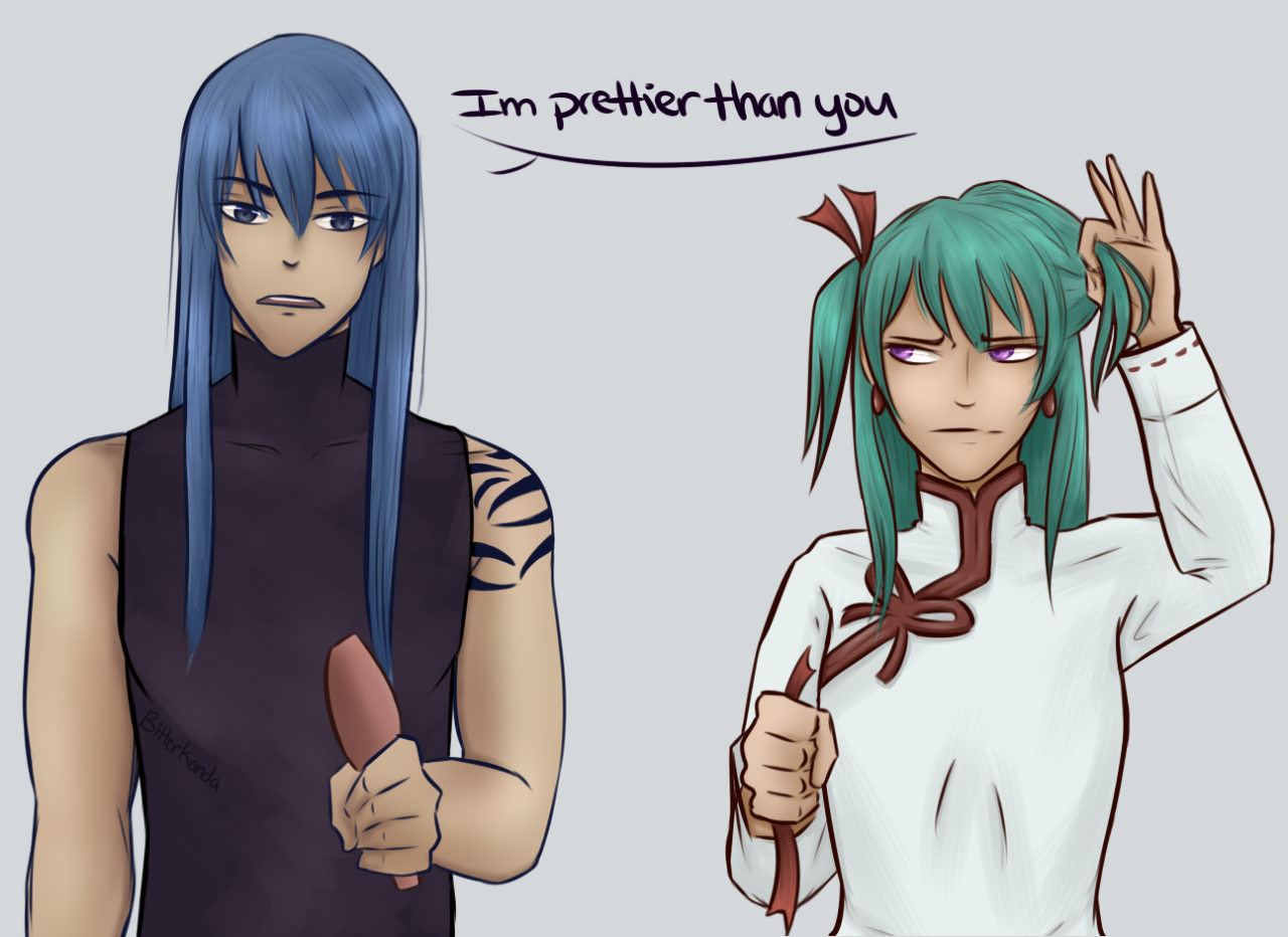 bitterkanda:and lenalee then tried to cut off all his hair