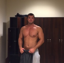 rugbyplayerandfan:  Rugby players, hairy chests, locker rooms and jockstraps Rugby Player and Fan