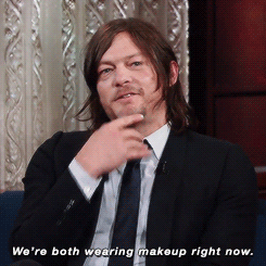 reedusnorman:Norman Reedus on The Late Show