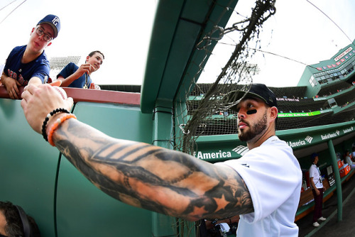 5\26 Red Sox v Braves photo recap for Getty.