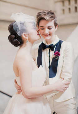 bakinginthebatcave:  unicornhairs:  her suit tho omg  I love wedding photos of strangers. I don’t even know you but I’m so happy that you’re happy and you look so lovely and it’s so wonderful and affirming somehow. I don’t know. Wedding photos