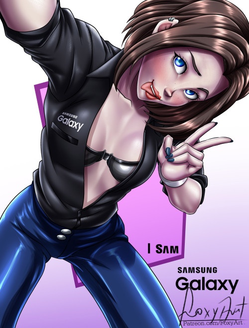 Samsung virtual assistant Sam fanart Art Board Print for Sale by