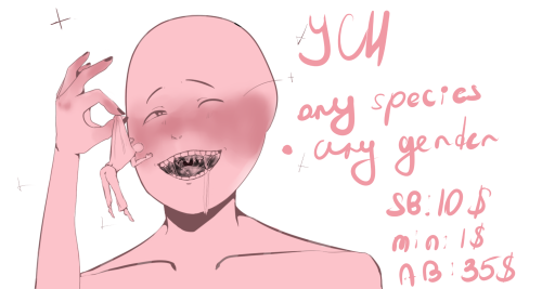 2 Slots For Each Ych. Deadline Is 2 Weeks, Payment Is Made On Paypal.